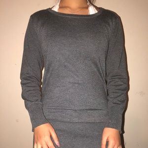 Grey Long Sleeve Bodycon Dress